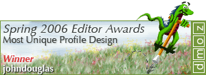 2006 Spring Mozzies Most Unique Profile Design - Winner [johndouglas]